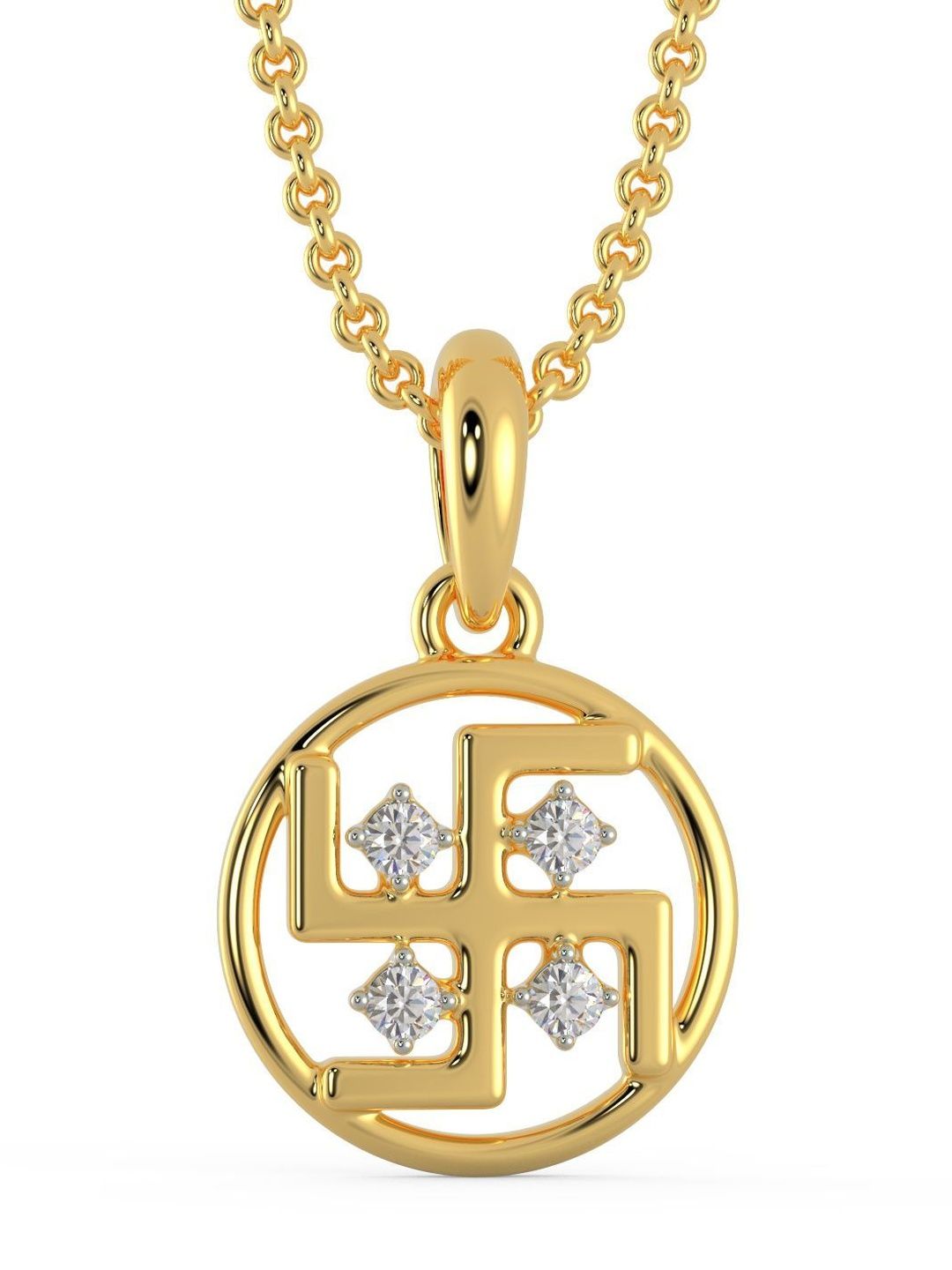 Malabar Gold & Diamonds 18 KT Pendant Gold - 1.22 g-picture-34