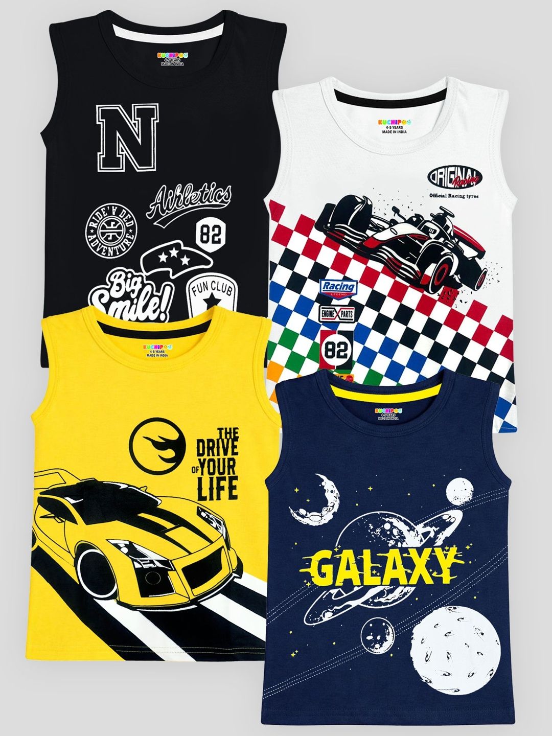 KUCHIPOO Boys Cotton Tshirts