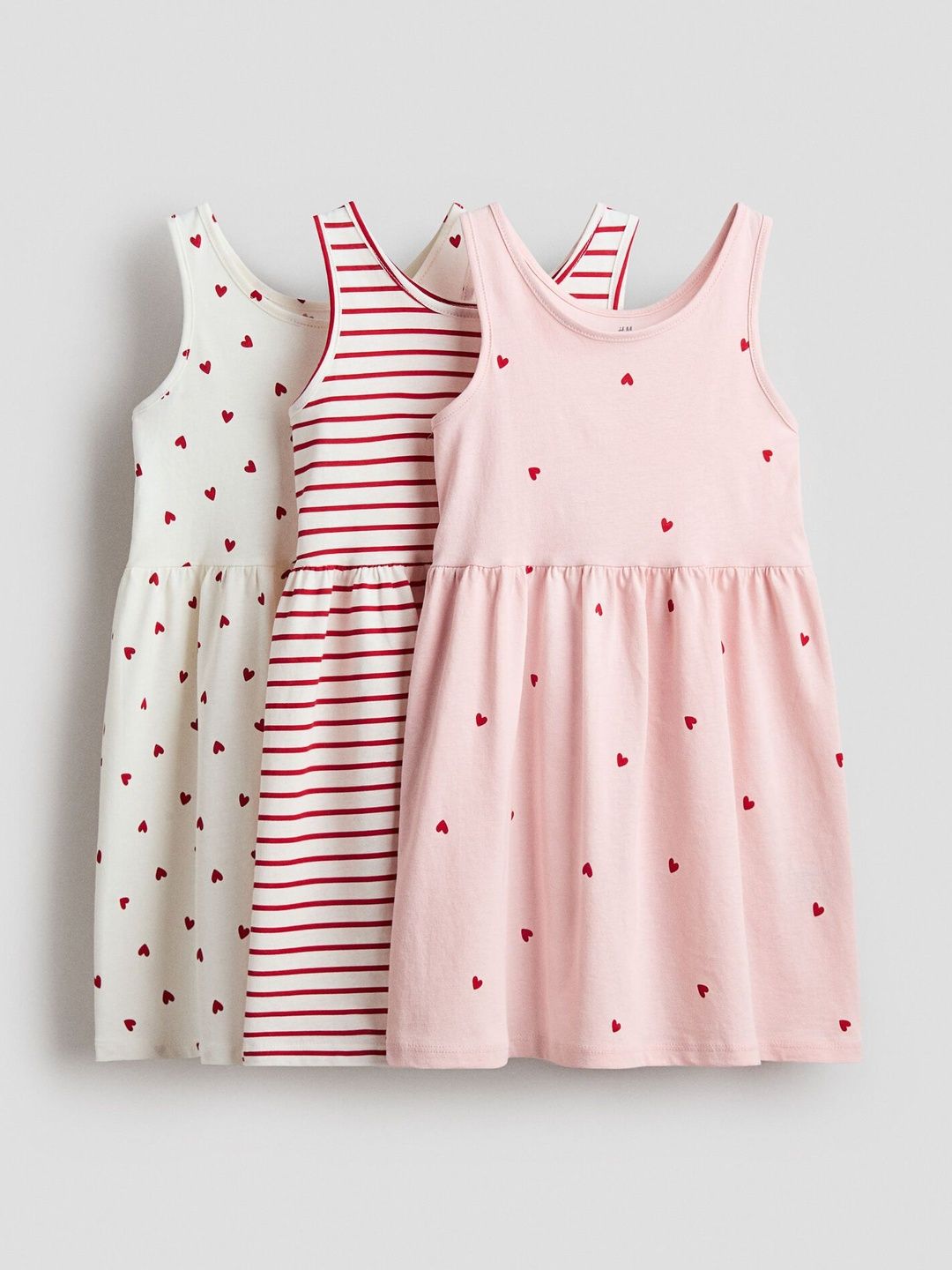 H&M 3-Pack Printed Cotton Dresses