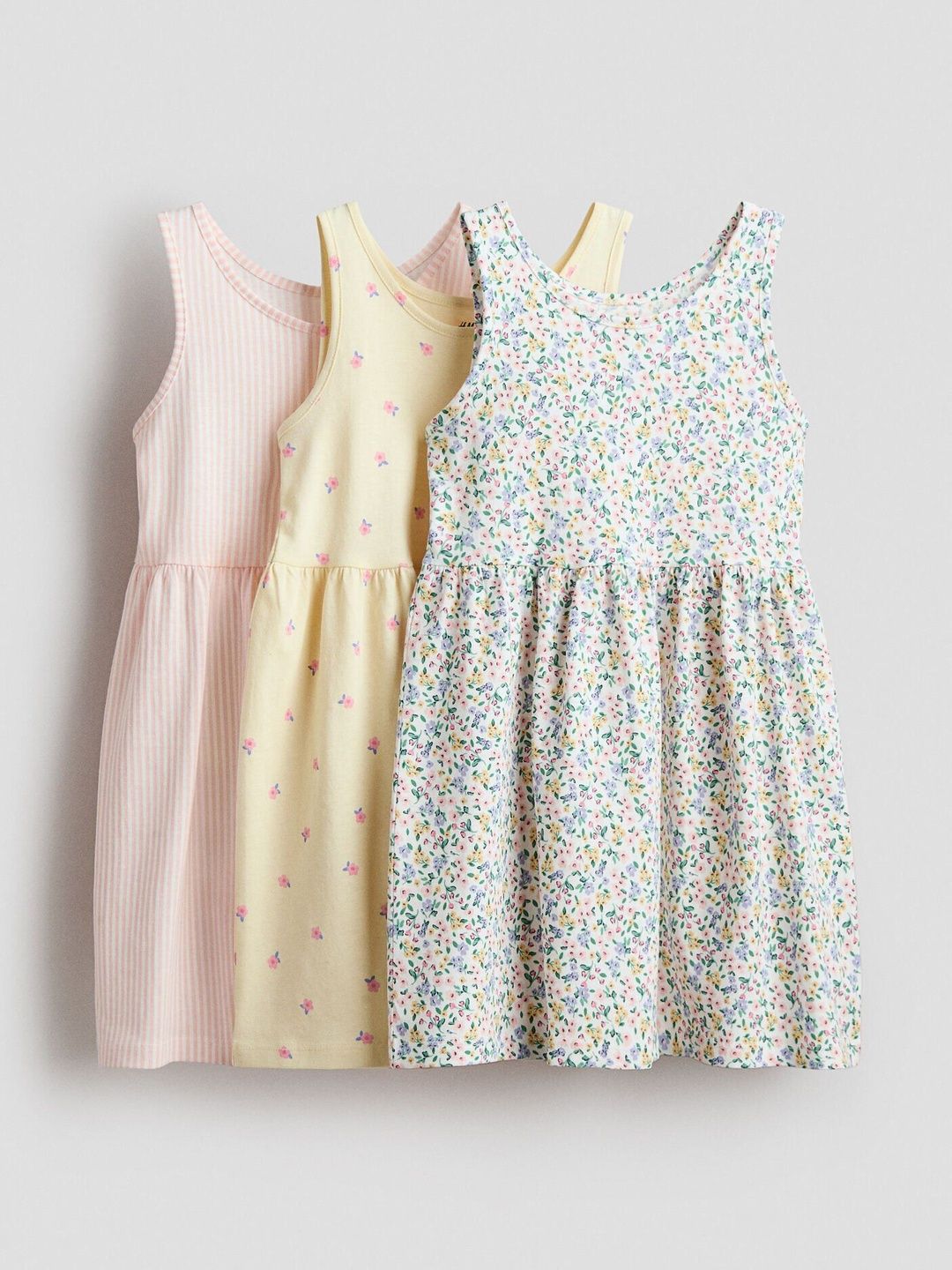 H&M 3-Pack Printed Cotton Dresses