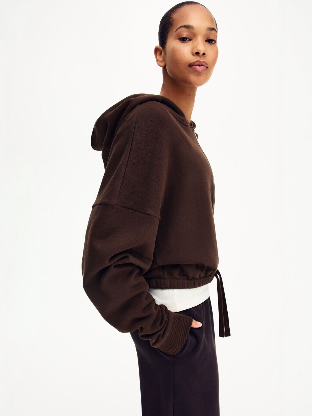 H&M Drawstring Zip-Through Hoodie-picture-31