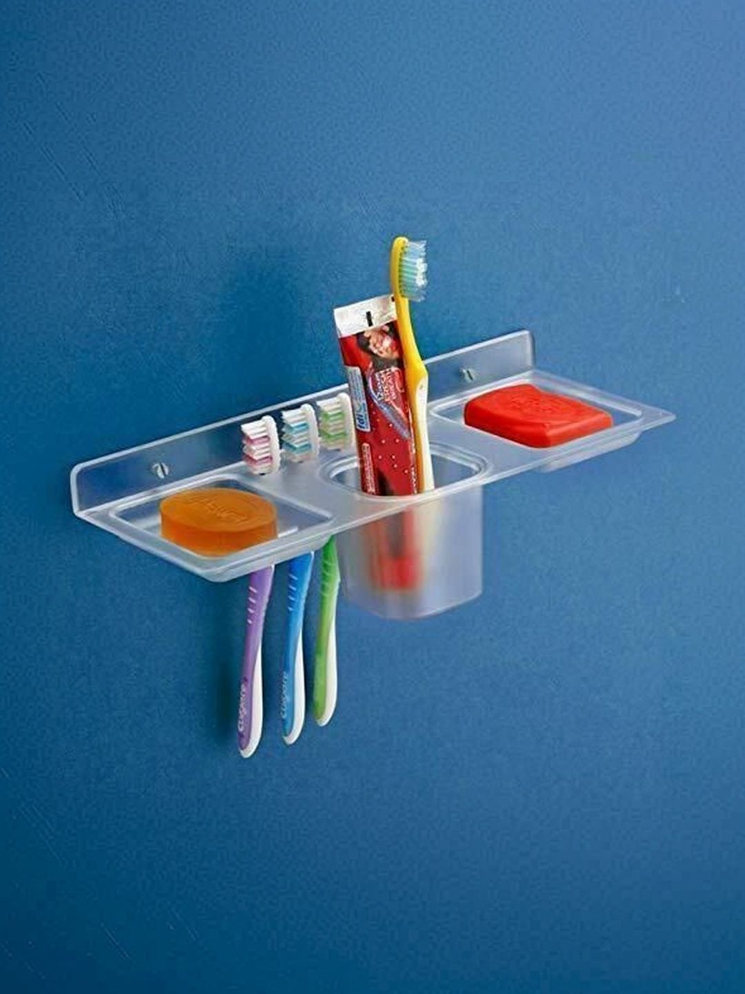 DXDT Transparent & Transparent Solid Plastic Bathroom Caddy-picture-21