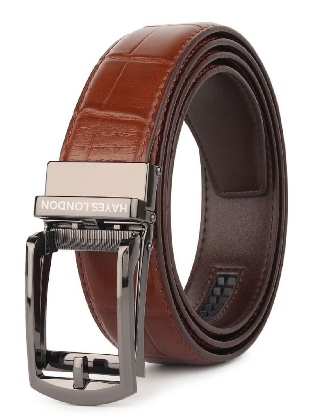 Hayes London Men Textured Leather Belt-picture-11