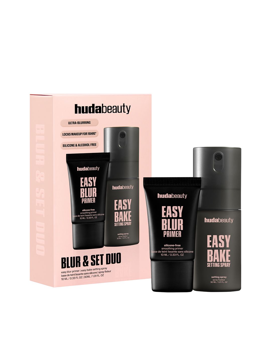 Huda Beauty Blur And Set Duo - Setting Spray 30ml & Primer 10ml-image-3