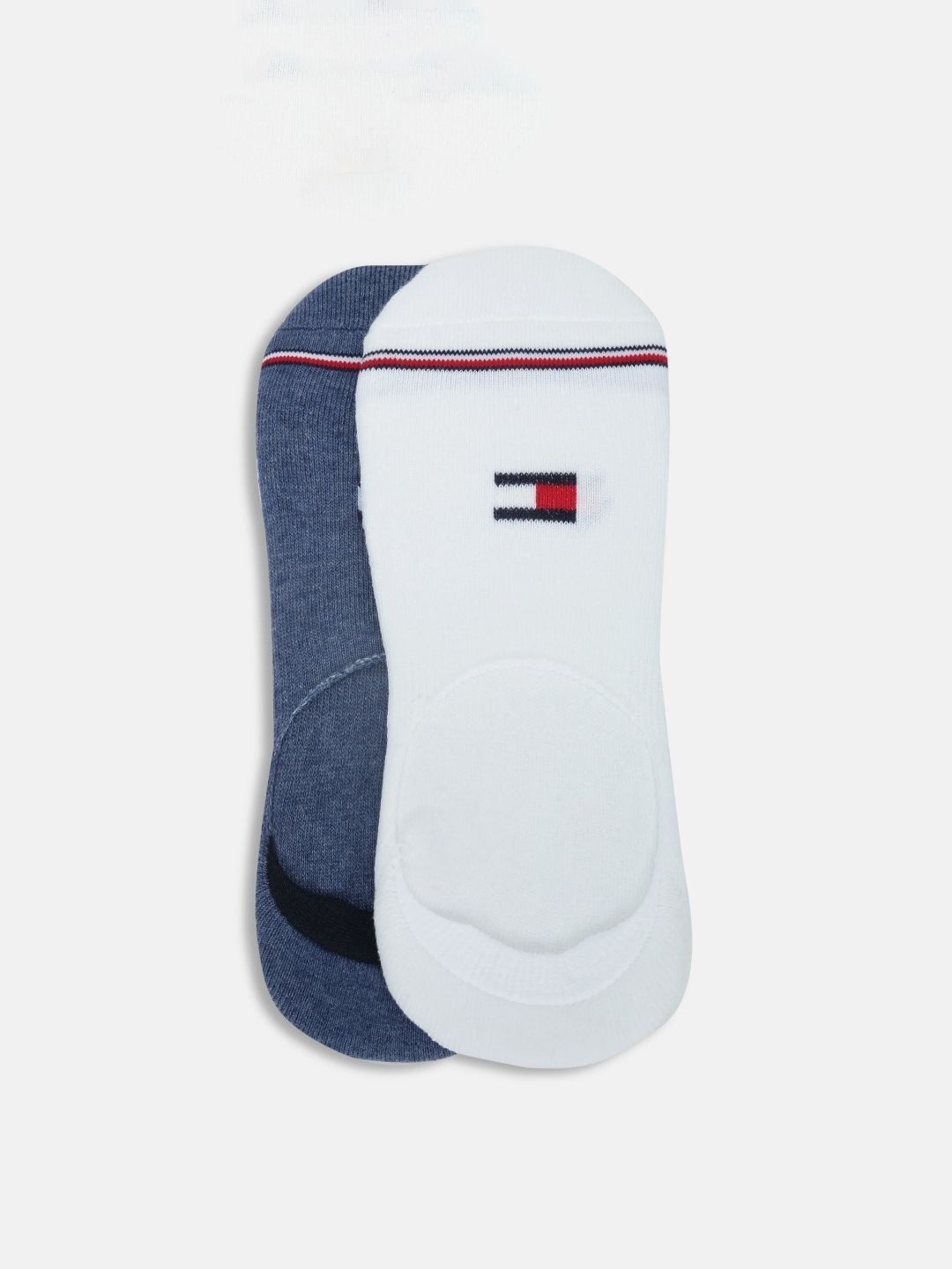 Tommy Hilfiger Men Pack of 2 Cotton Assorted Colourblocked Shoe Liners Socks-picture-43
