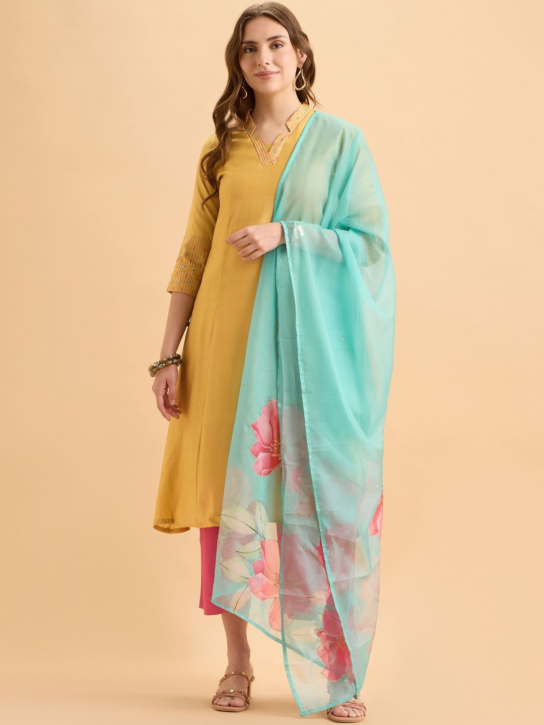 Vismay V-Neck Kurti-image-42