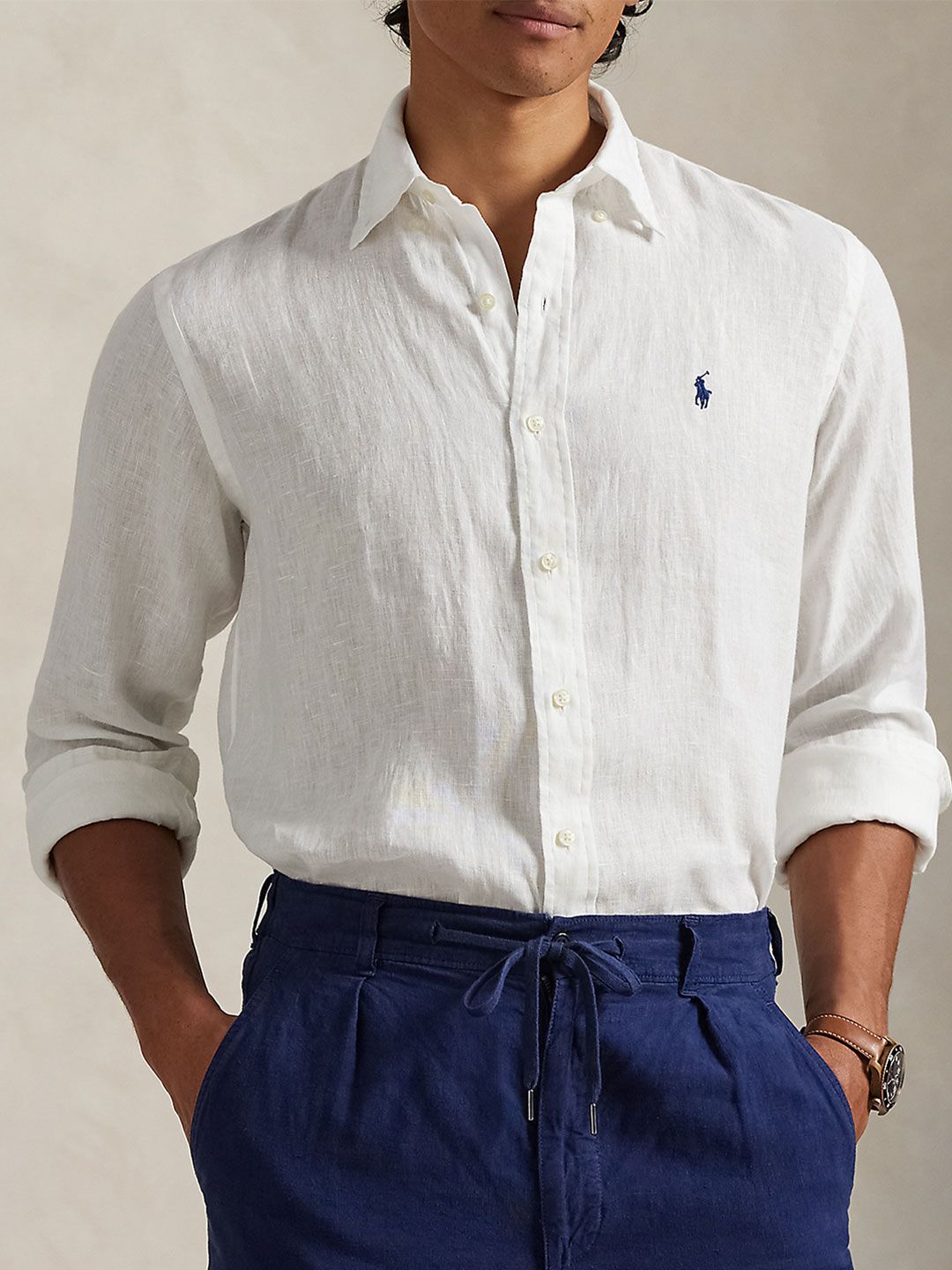 Polo Ralph Lauren Linen Spread Collar Shirt-picture-24