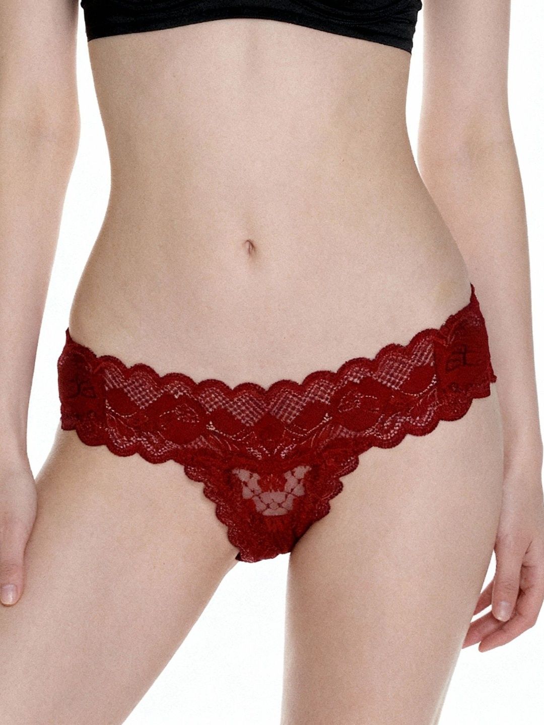 PRIZO Women Self Design Lace Thongs-picture-10