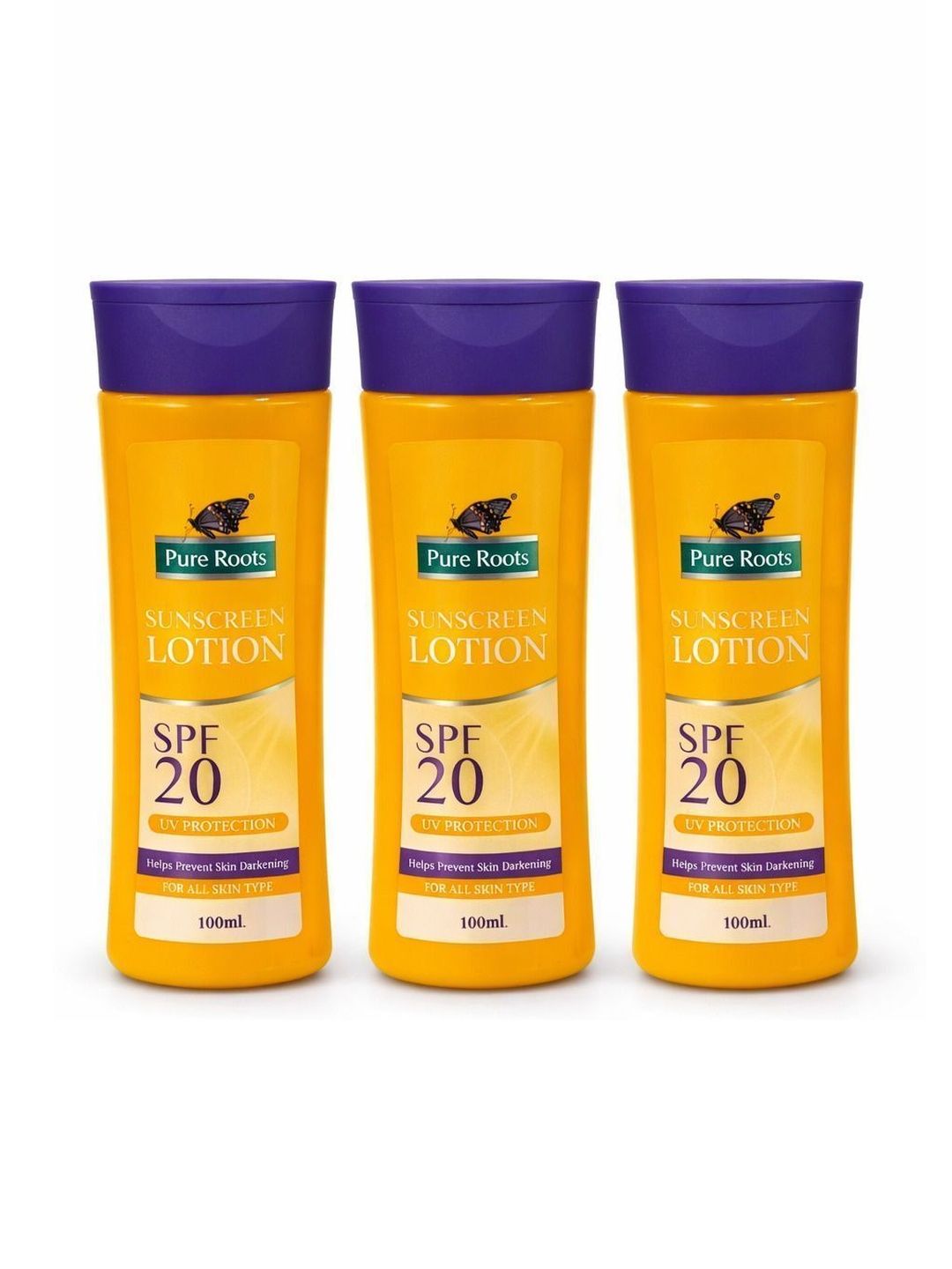 pure roots Set Of 3 Sunscreen Lotion - 100 ml Each-picture-41
