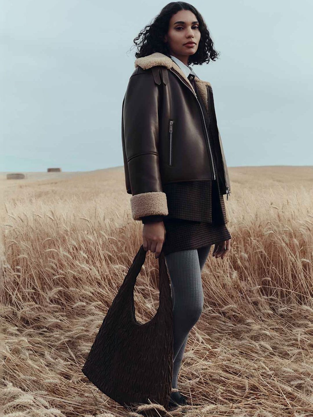 Marks & Spencer Faux Shearling Buckle Detail Aviator Jacket-picture-35