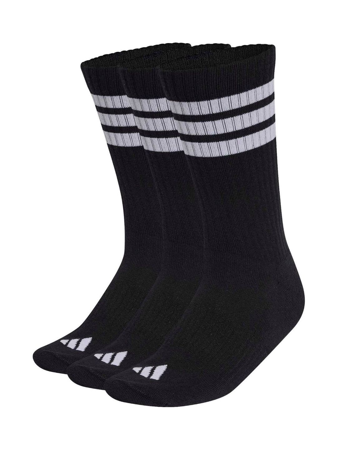 ADIDAS Men Pack of 3 Cotton Striped Calf Length Socks-image-40