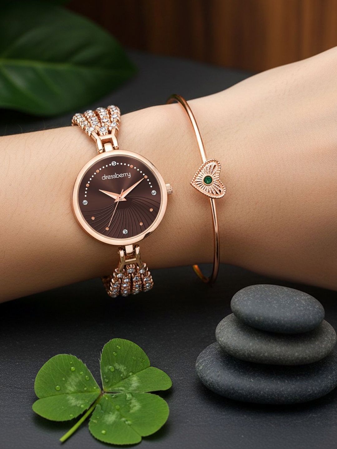 DressBerry Women Dial & Bracelet Style Straps Analogue Watch DBWJSet26-42-picture-30