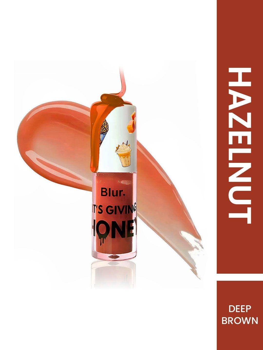BLUR INDIA It's Giving Honey Lip Oil- 5 ml- Hazelnut-image-37
