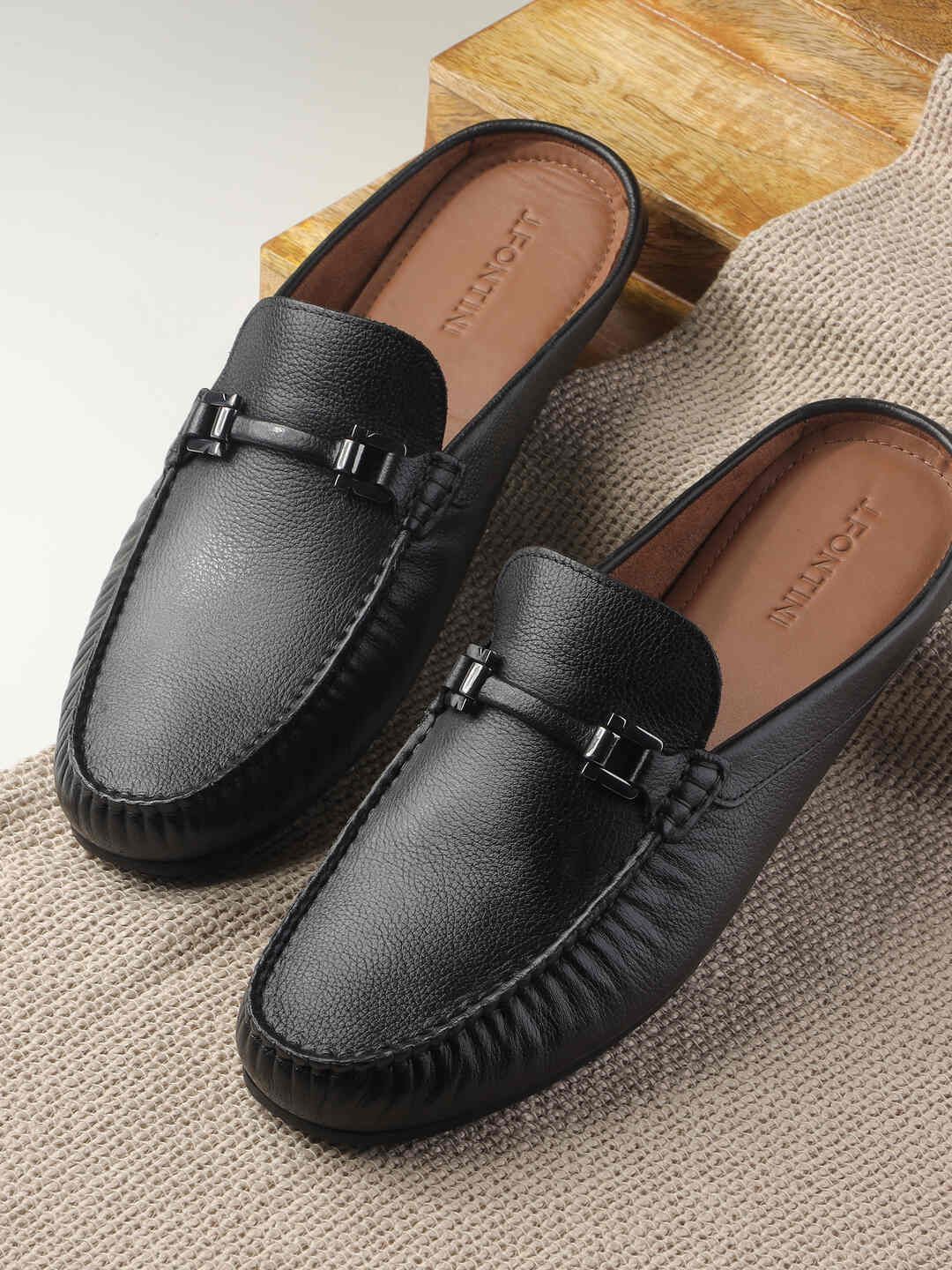 J.FONTINI Men Leather Comfort Sandals-picture-21