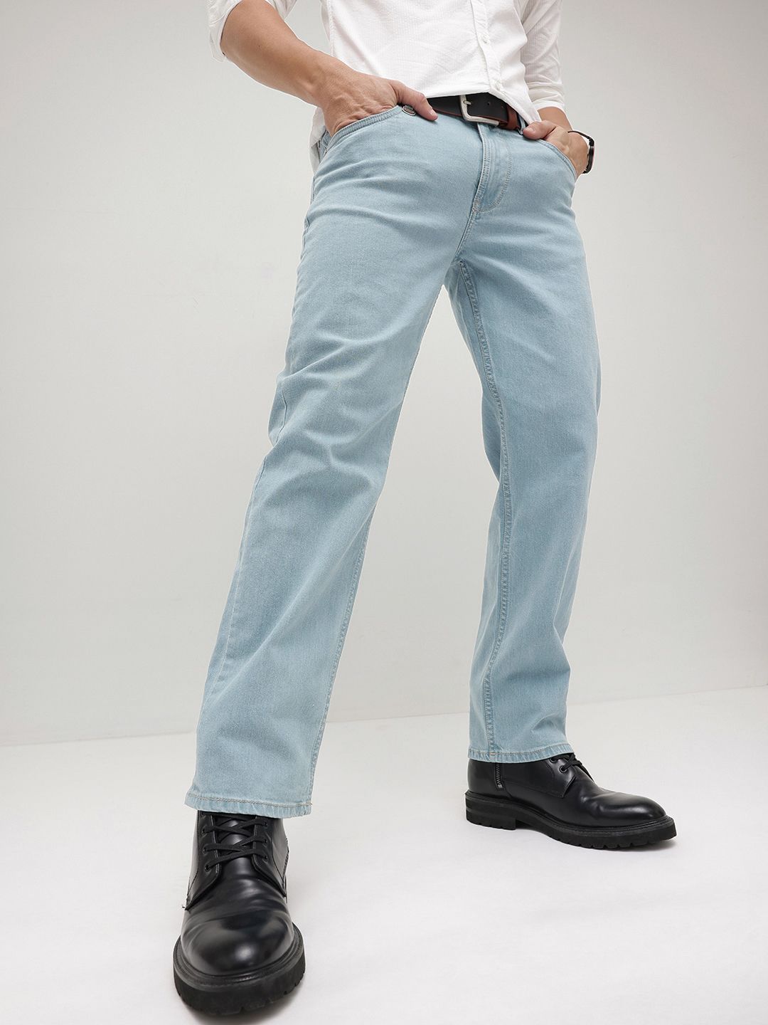 The Roadster Life Co. Men Straight Fit Stretchable Jeans With Bag-picture-31