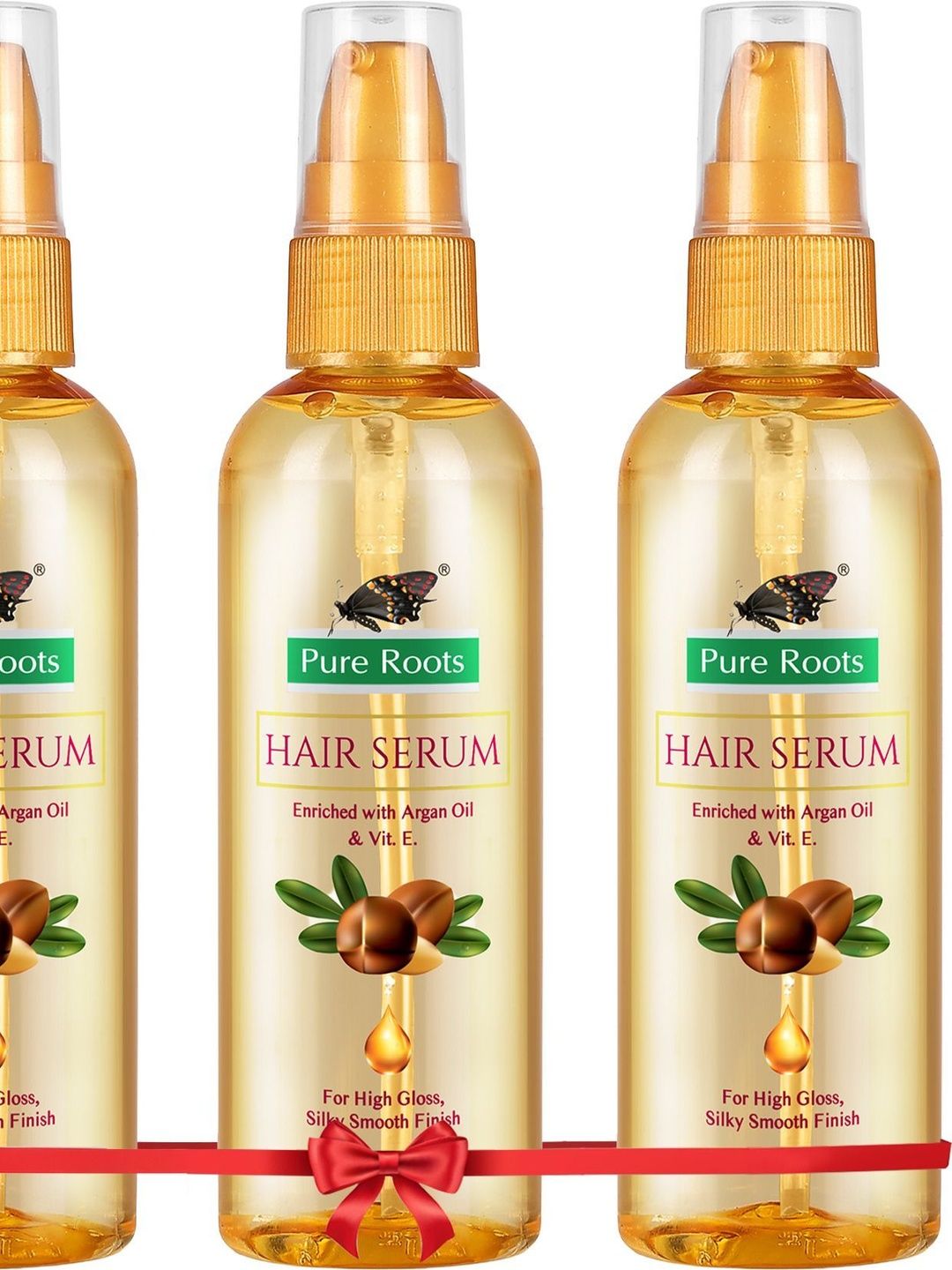 pure roots Set Of 3 Hair Serum With Argan Oil - 100 ml Each-picture-36