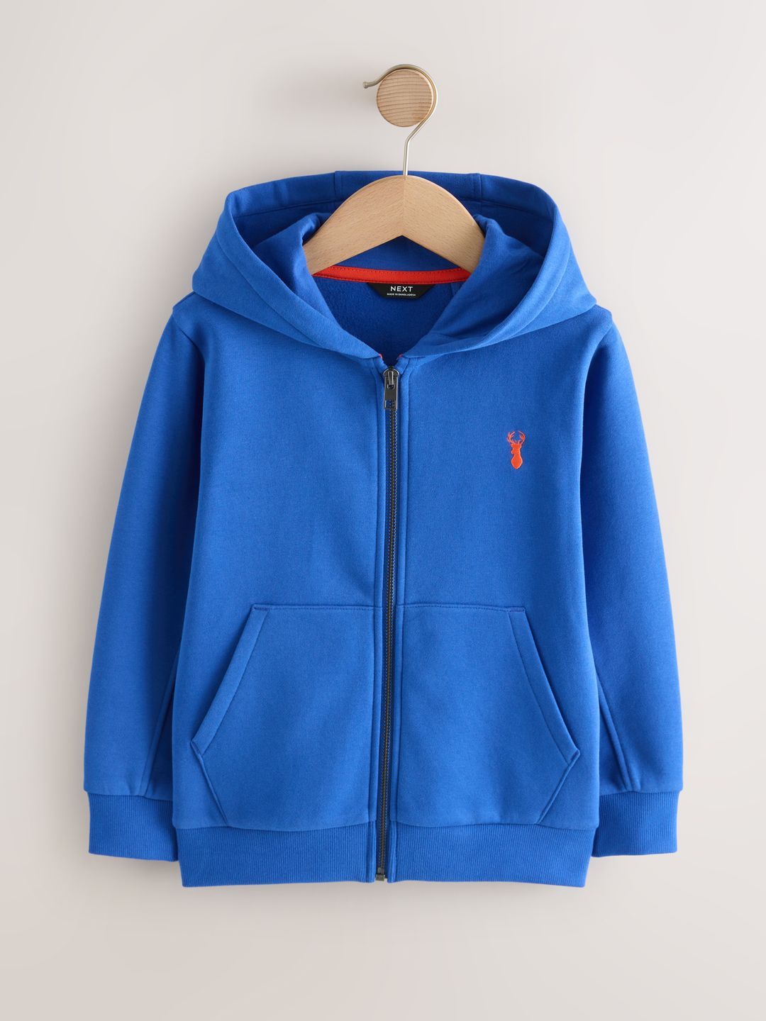NEXT Boys Cobalt Blue Zip Through Hoodie Sweatshirt-picture-22