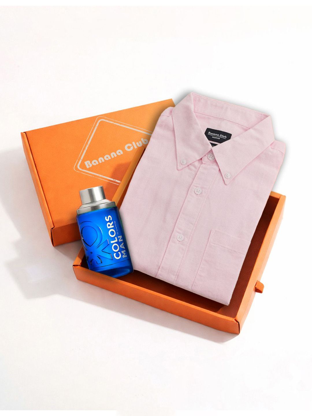 Banana Club X United Colors of Benetton Regular Fit Casual Shirt with Perfume Gift Box-image-2