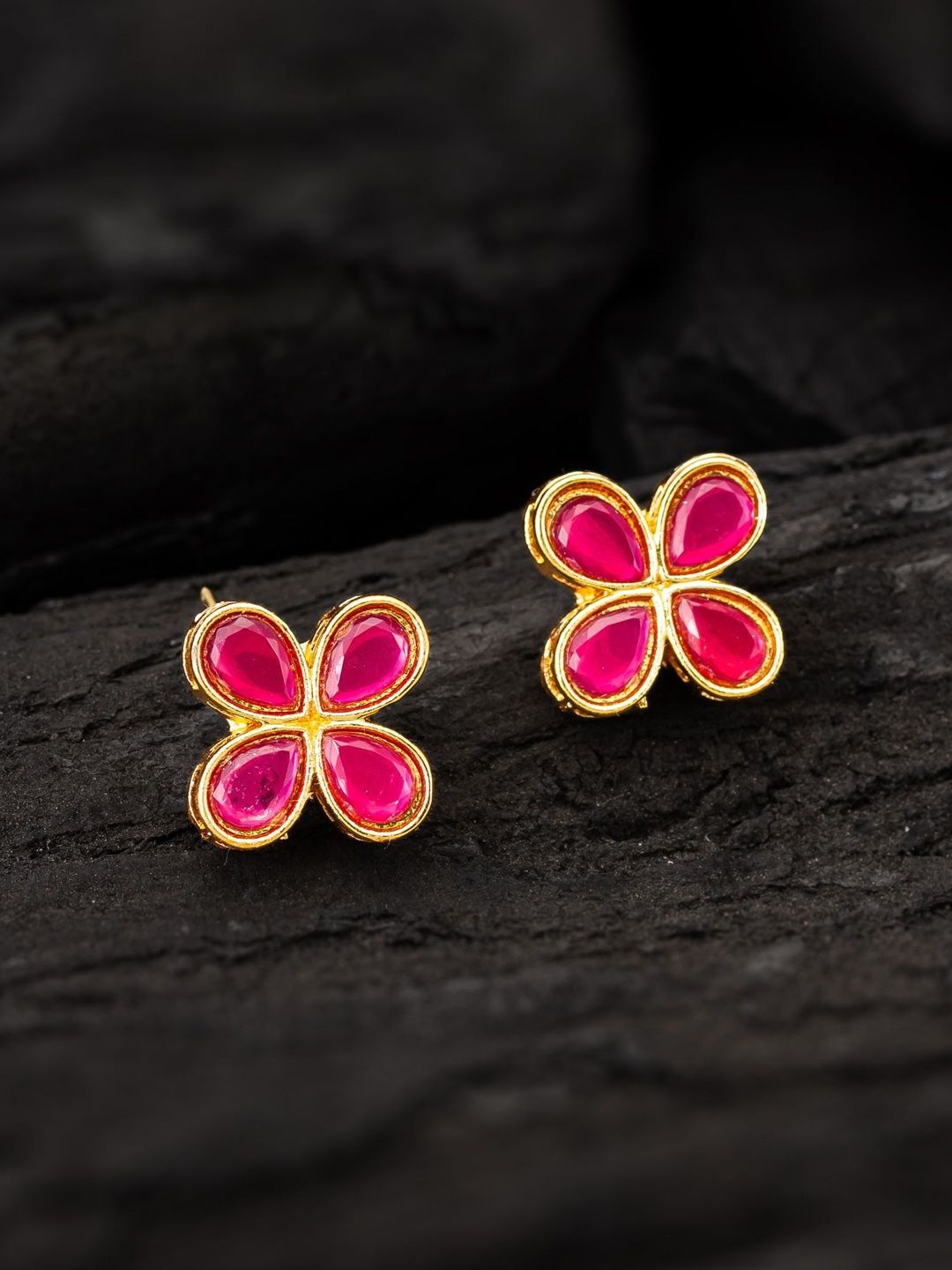 Anouk Floral Studs Earrings-picture-13