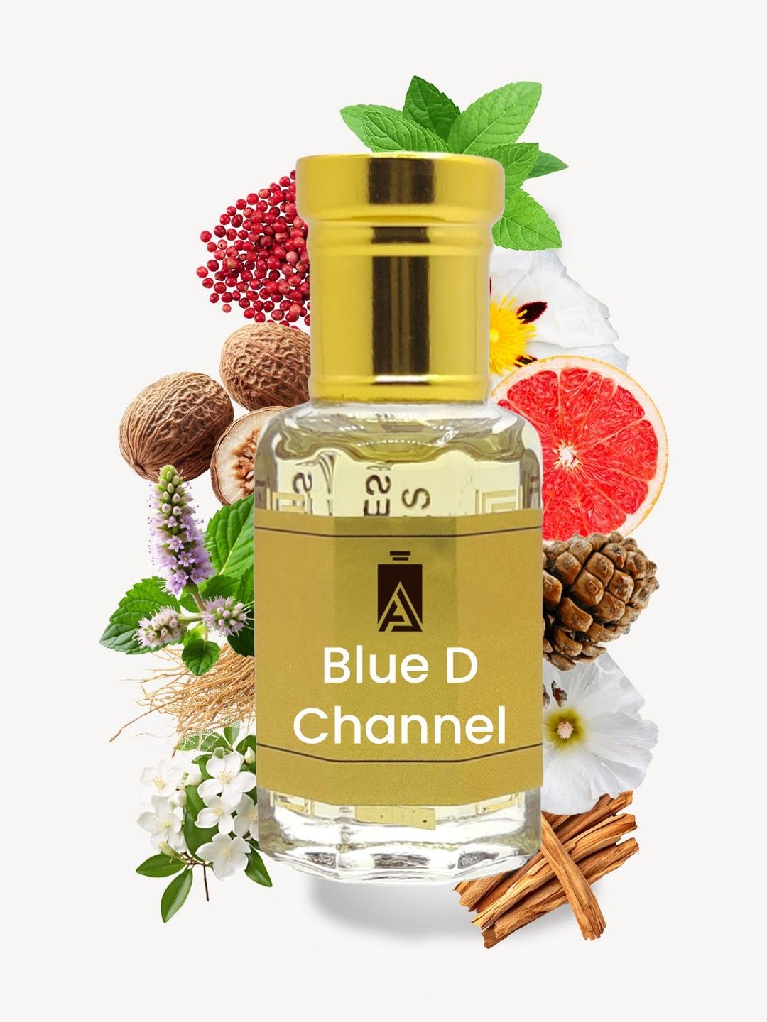 Ali Perfumes Blue D Channel Long Lasting & Alcohol Free Attar - 6 ml-image-33