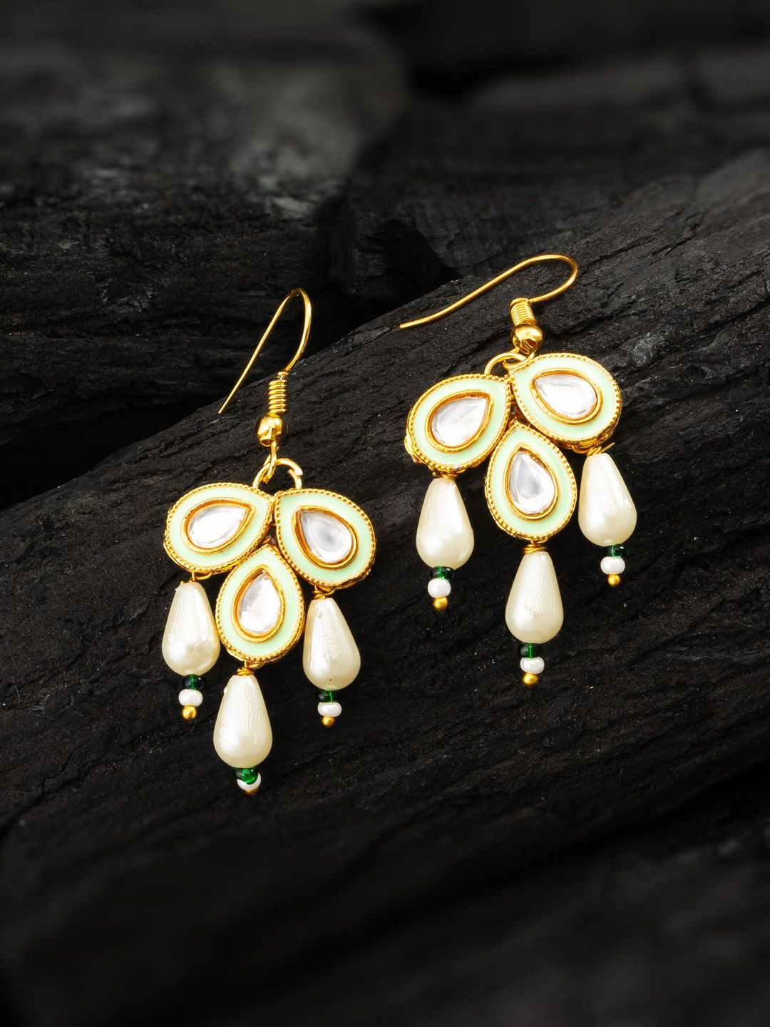 Anouk Teardrop Shaped Drop Earrings-picture-55