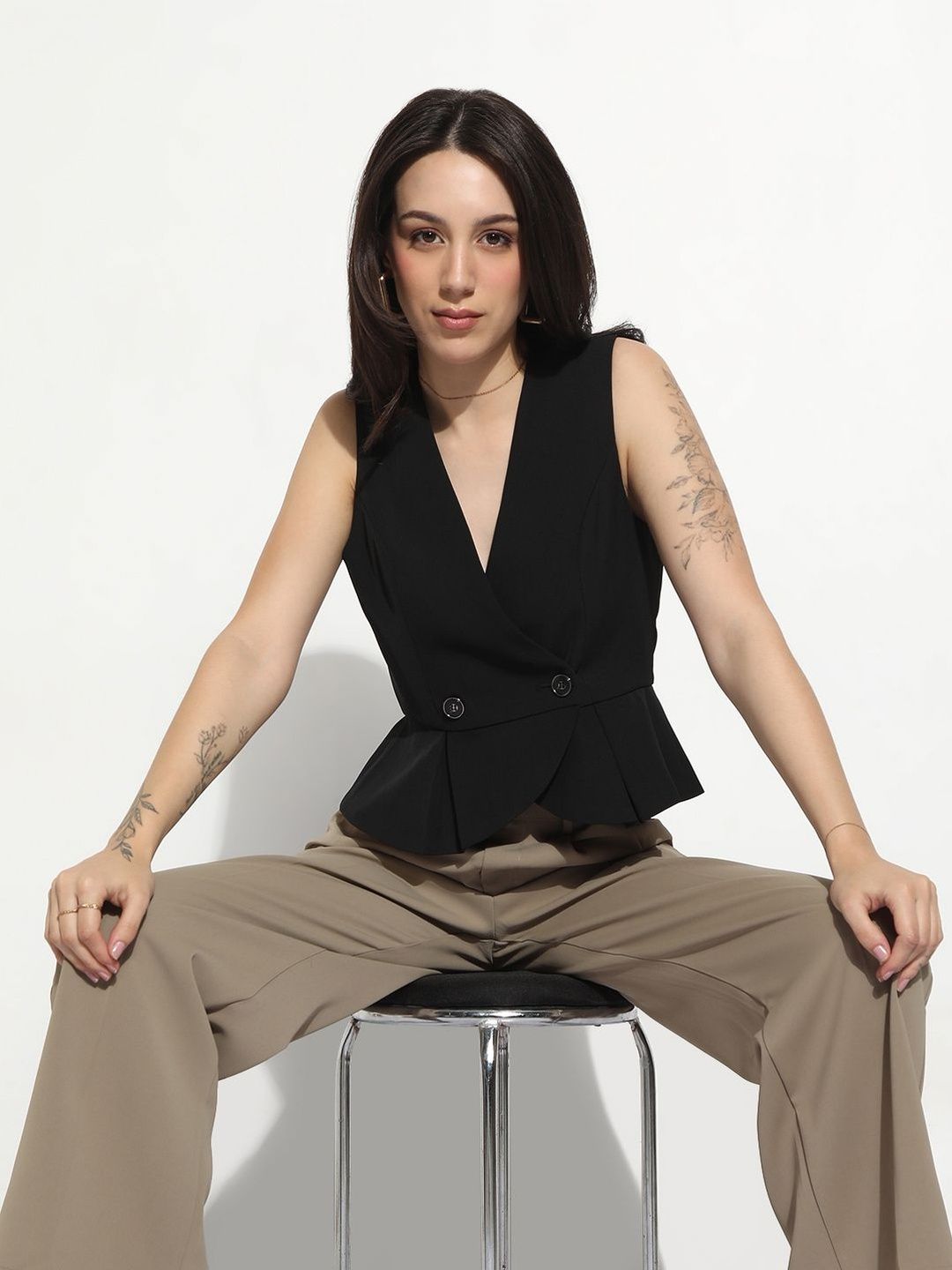 SHOWOFFFF V-Neck Waistcoat-image-25