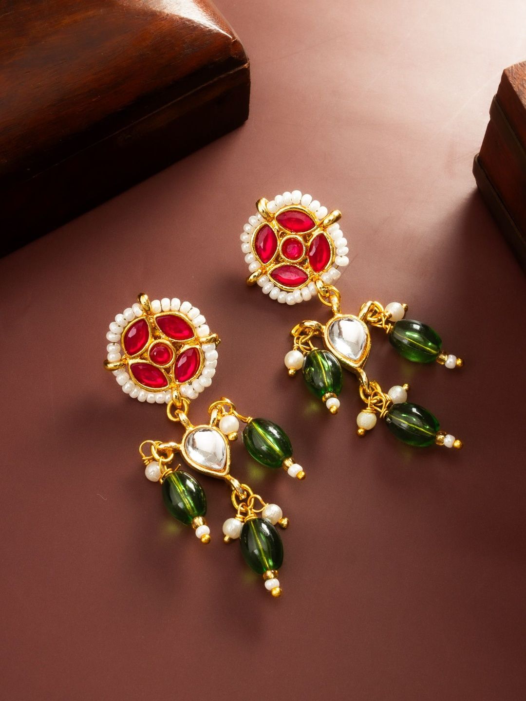Anouk Geometric Drop Earrings-image-16