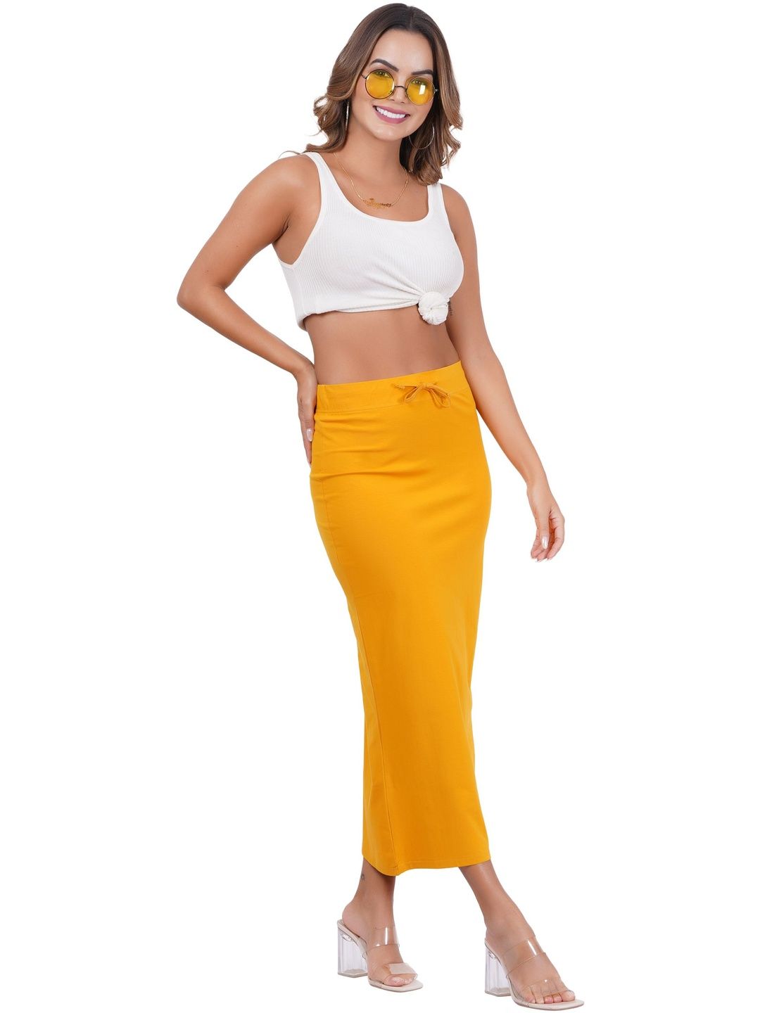 Liigne Pack Of 6 High Rise Stretchable Saree Shapewears-picture-37