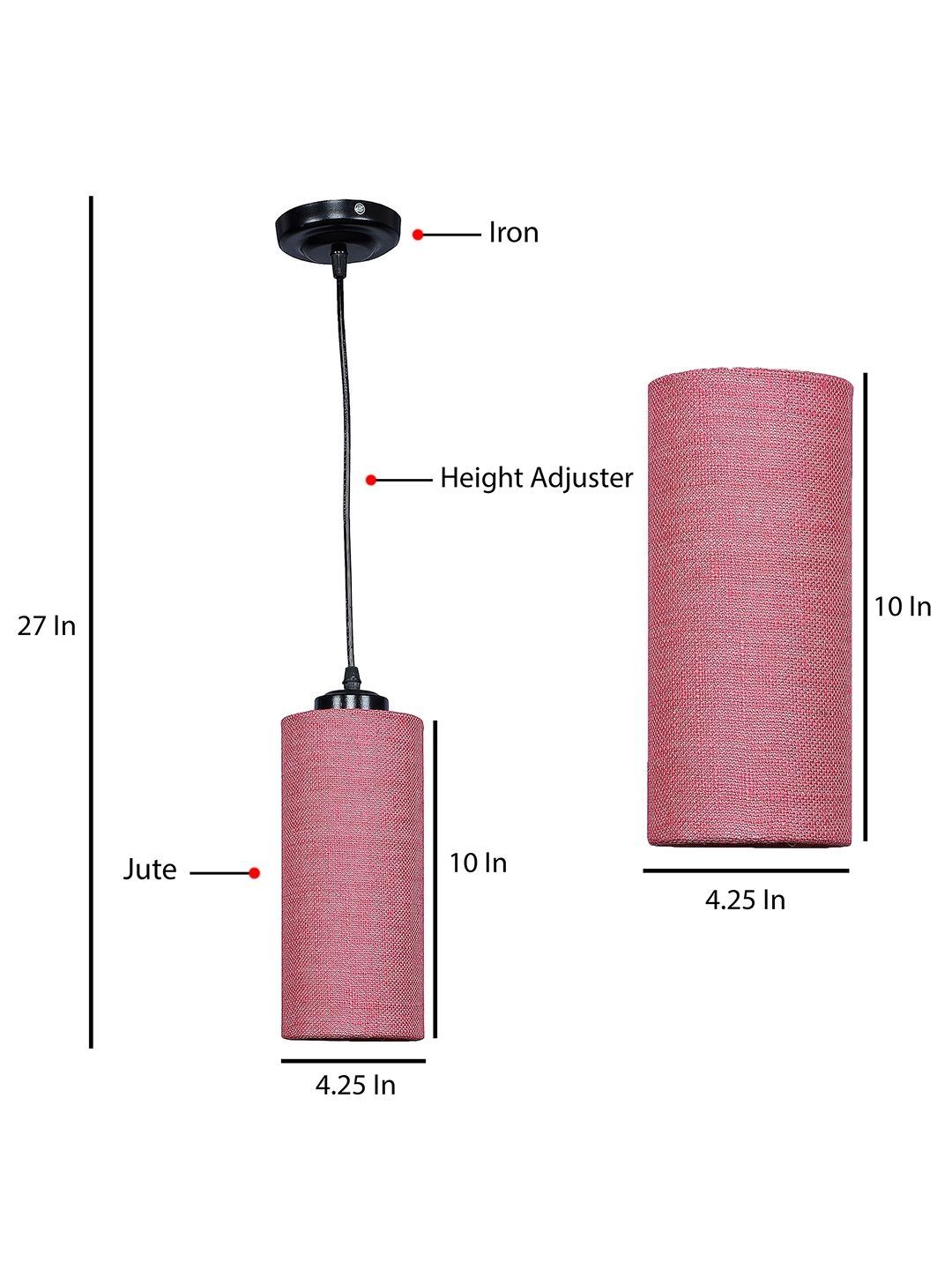 Aura Pink & Red Textured Contemporary Ceiling Lamp-picture-34