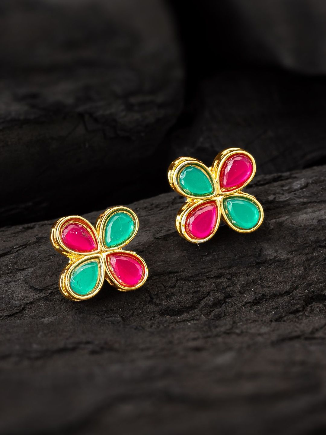 Anouk Floral Studs Earrings-image-47