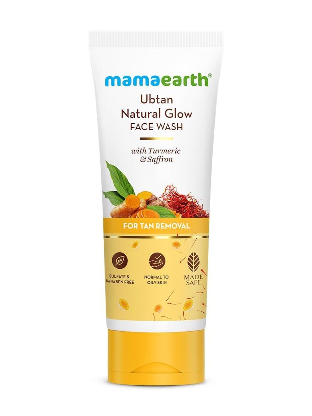Mamaearth Ubtan Natural Glow Face Wash With Turmeric & Saffron - 200 ml