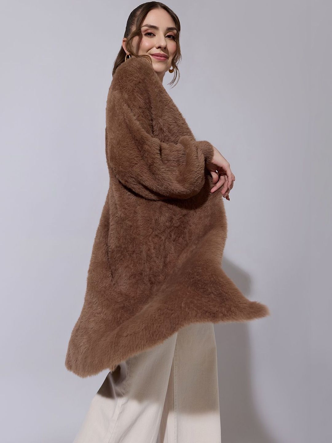 SHOWOFFFF Women Longline Shrug-image-7