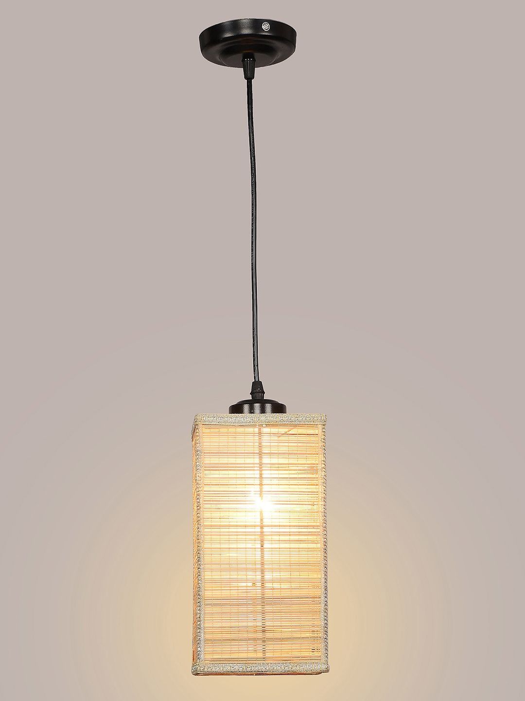 Aura Beige & Cream-Coloured Textured Ceiling Lamp-picture-12