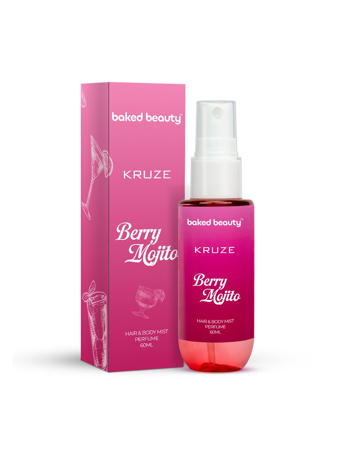 Baked Beauty Kruze Berry Mojito Long Lasting Body Mist- 60 ml