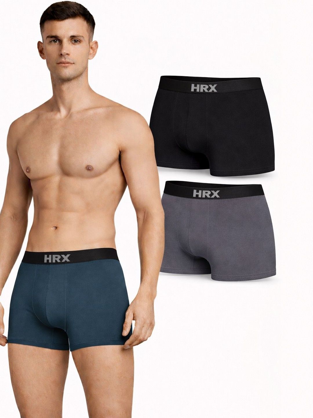 HRX by Hrithik Roshan Pack of 3 Men Trunk-picture-36