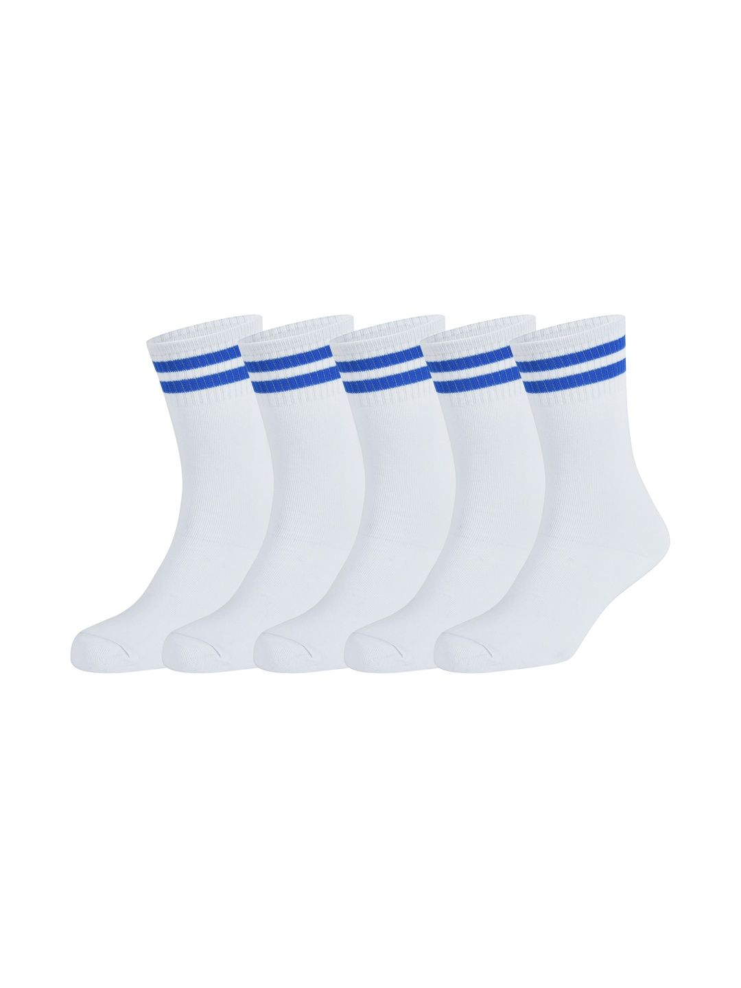 bizala Kids Pack Of 5 Striped Calf-Length Socks-image-26