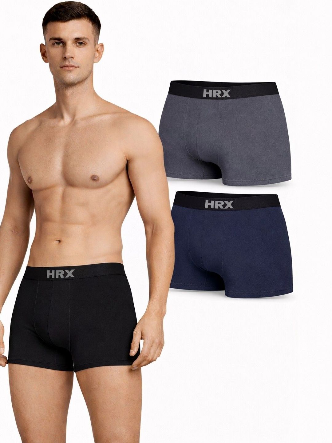 HRX by Hrithik Roshan Pack of 3 Men Trunk-picture-19