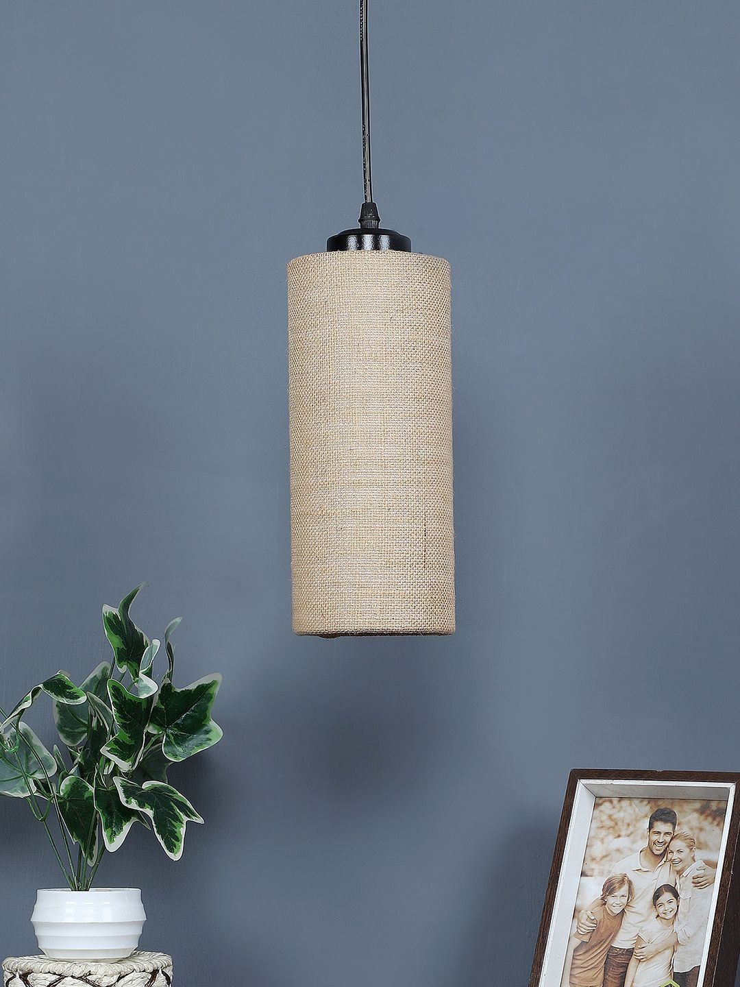 Aura Beige & Multicoloured Textured Ceiling Lamp-picture-27