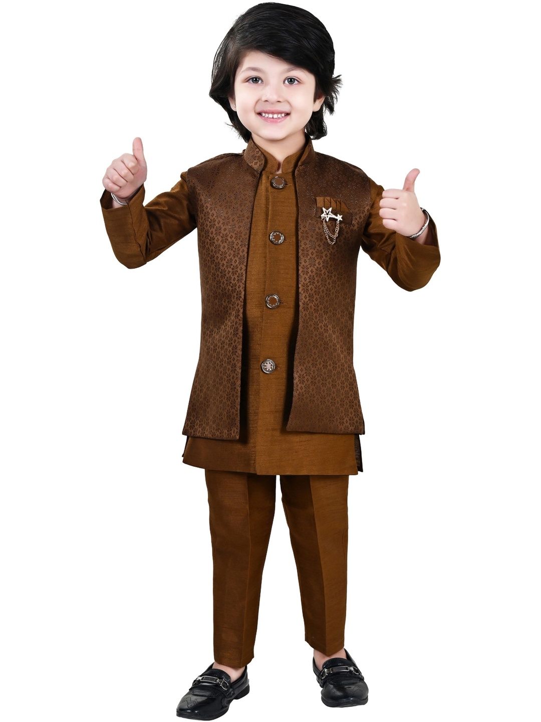 Arshia Fashions Boys Embroidered Sherwani-picture-37