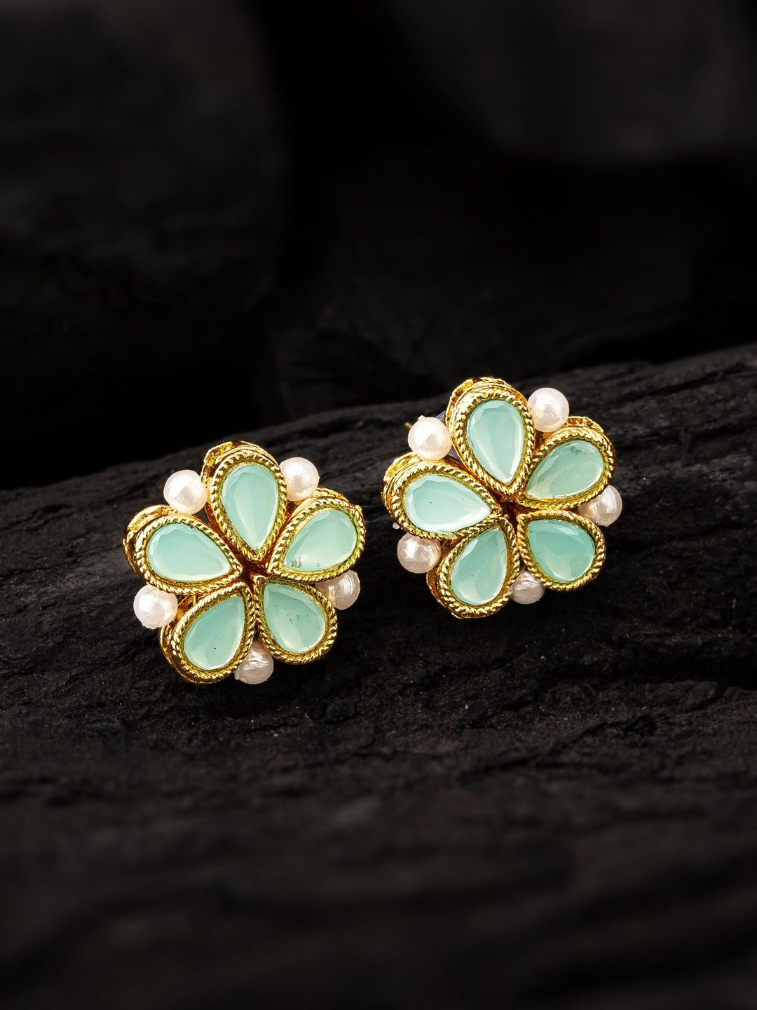 Anouk Floral Studs Earrings-picture-11