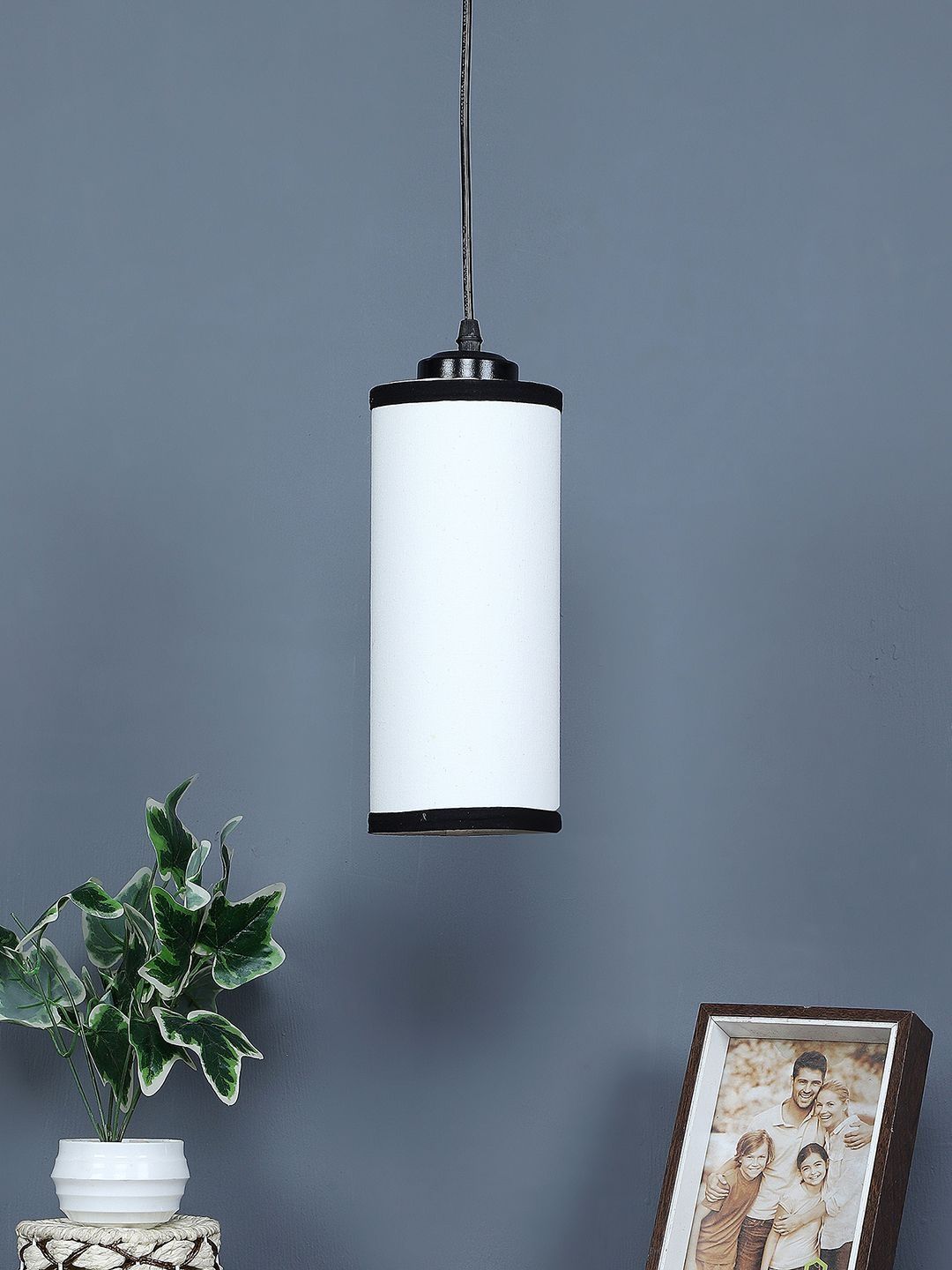 Aura White & White Contemporary Ceiling Lamp-picture-23