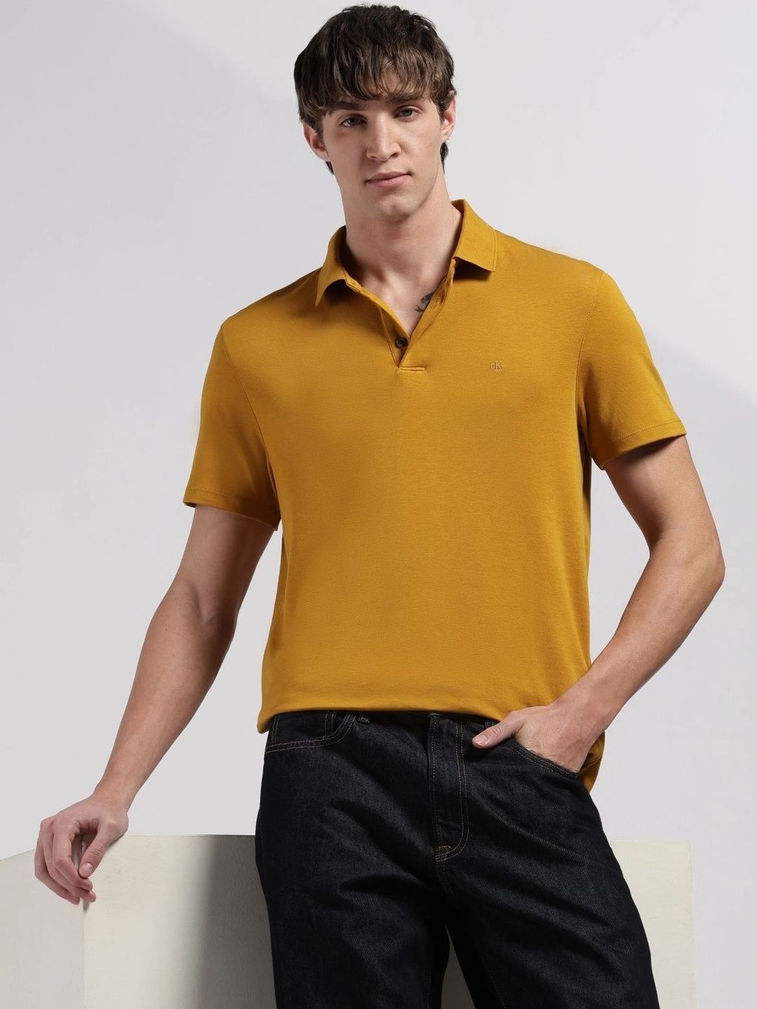 Calvin Klein Jeans Men Polo Collar T-shirt-image-44