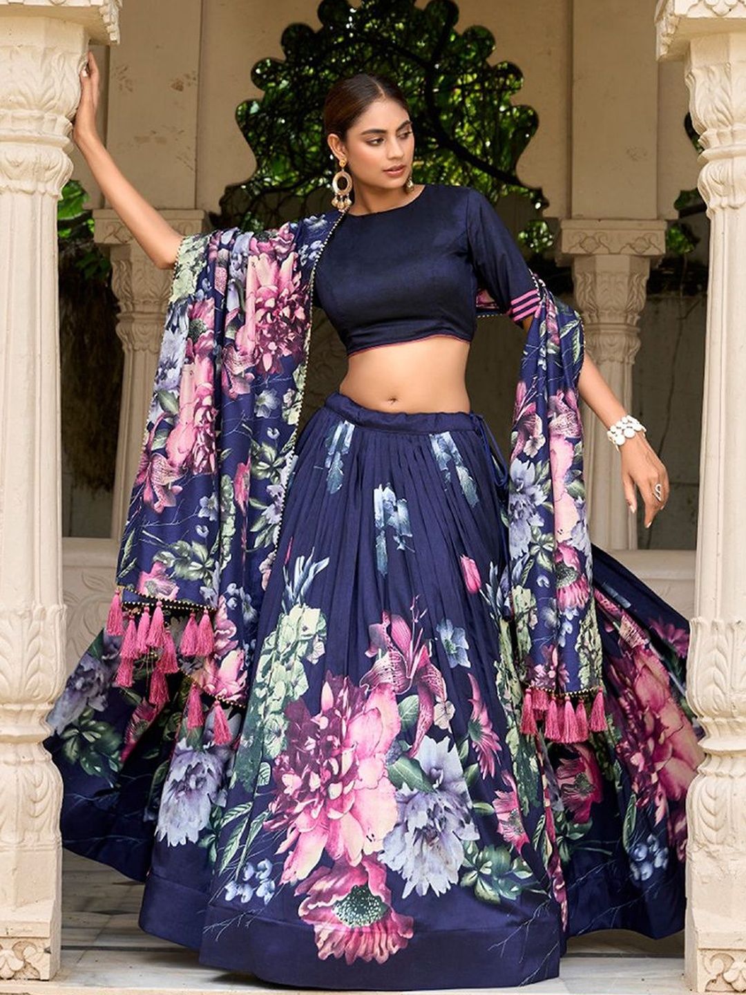 Trendmalls Ready to Wear Lehenga & Blouse With Dupatta-picture-35