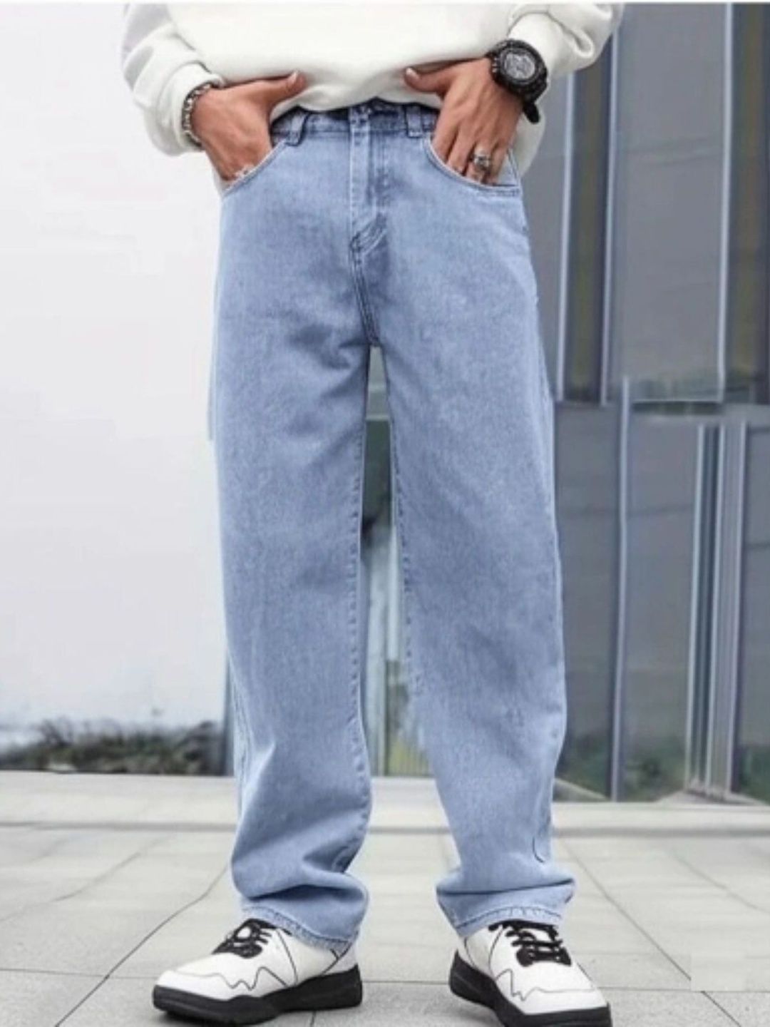 Veltick Men Mid-Rise Light Fade Jeans-image-36