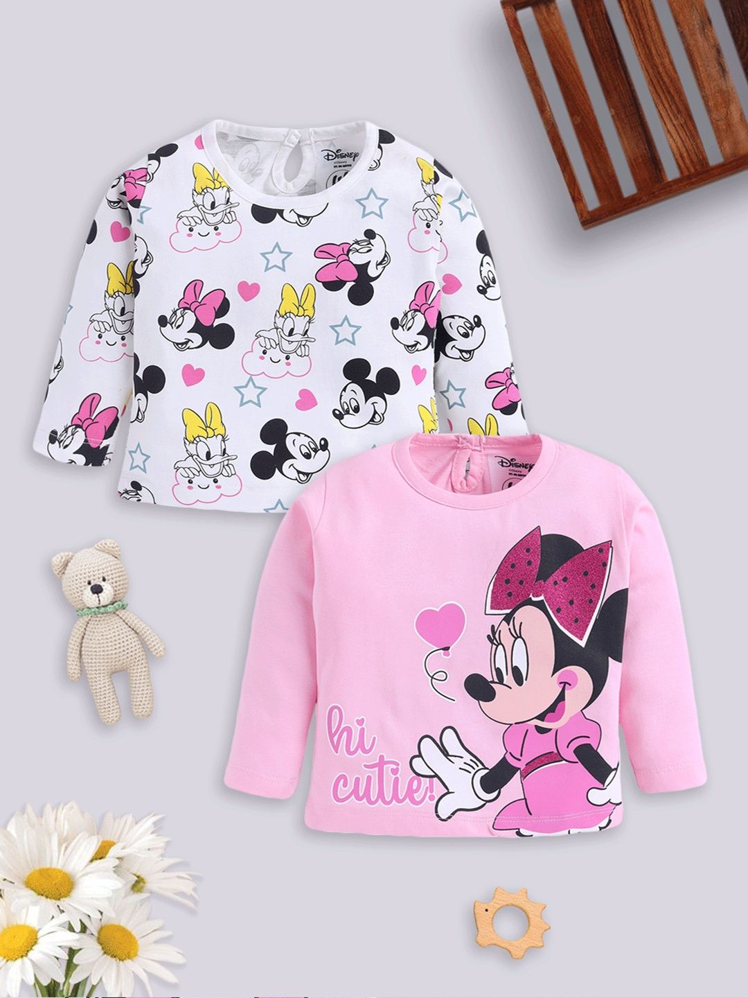 YK Disney Girls Pure Cotton Tshirts