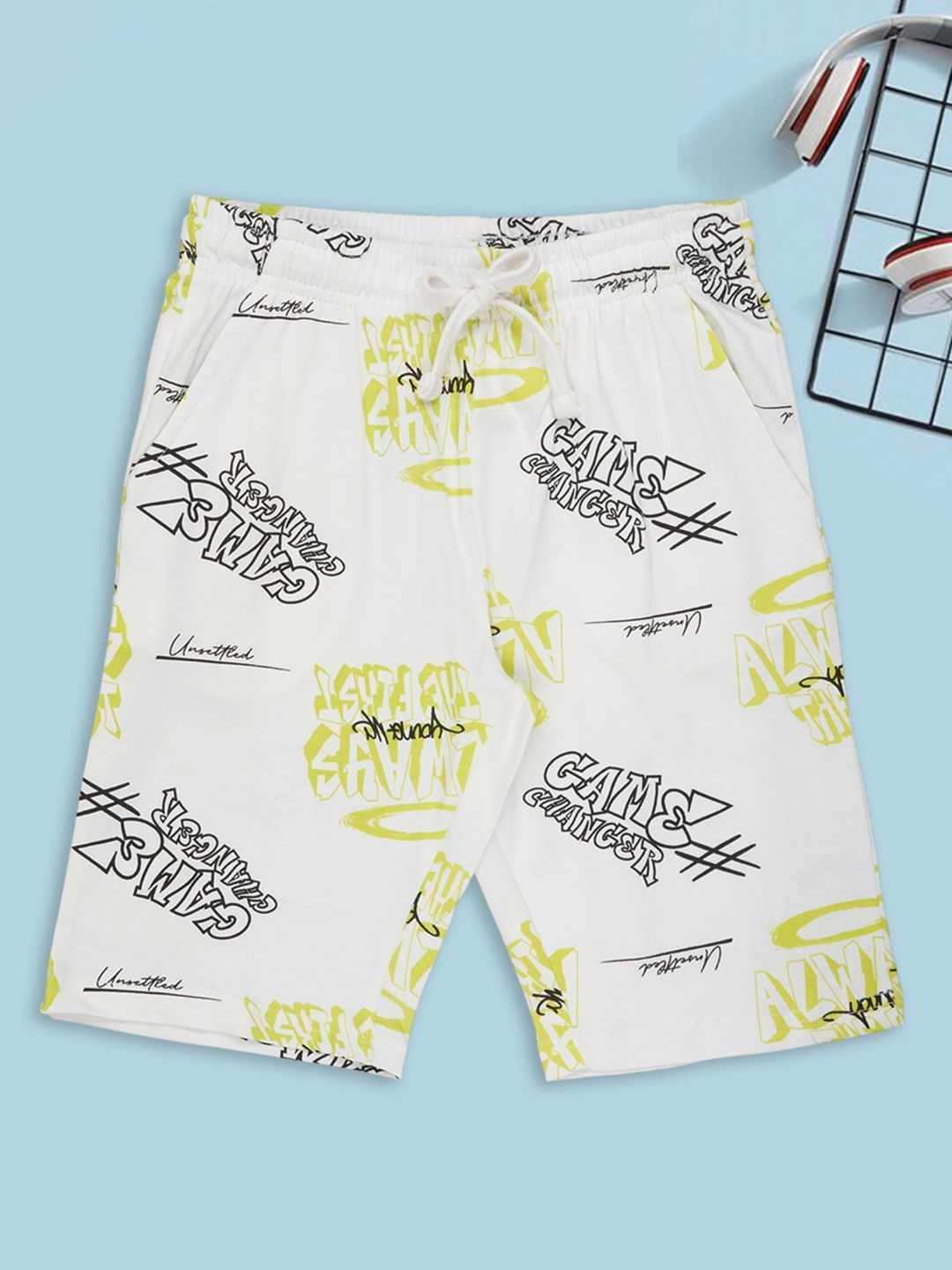 Pantaloons Junior Boys Typography Printed Shorts