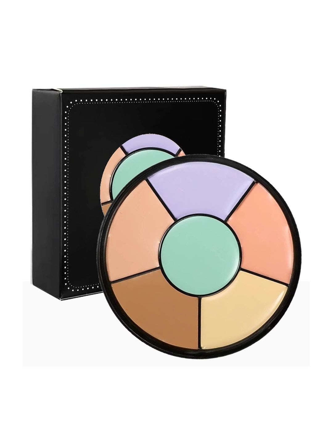 WRYAK T-Fit 6-In-1 Pro Concealer Palette - Purple Green Peach Light & Dark Brown & Yellow-image-38