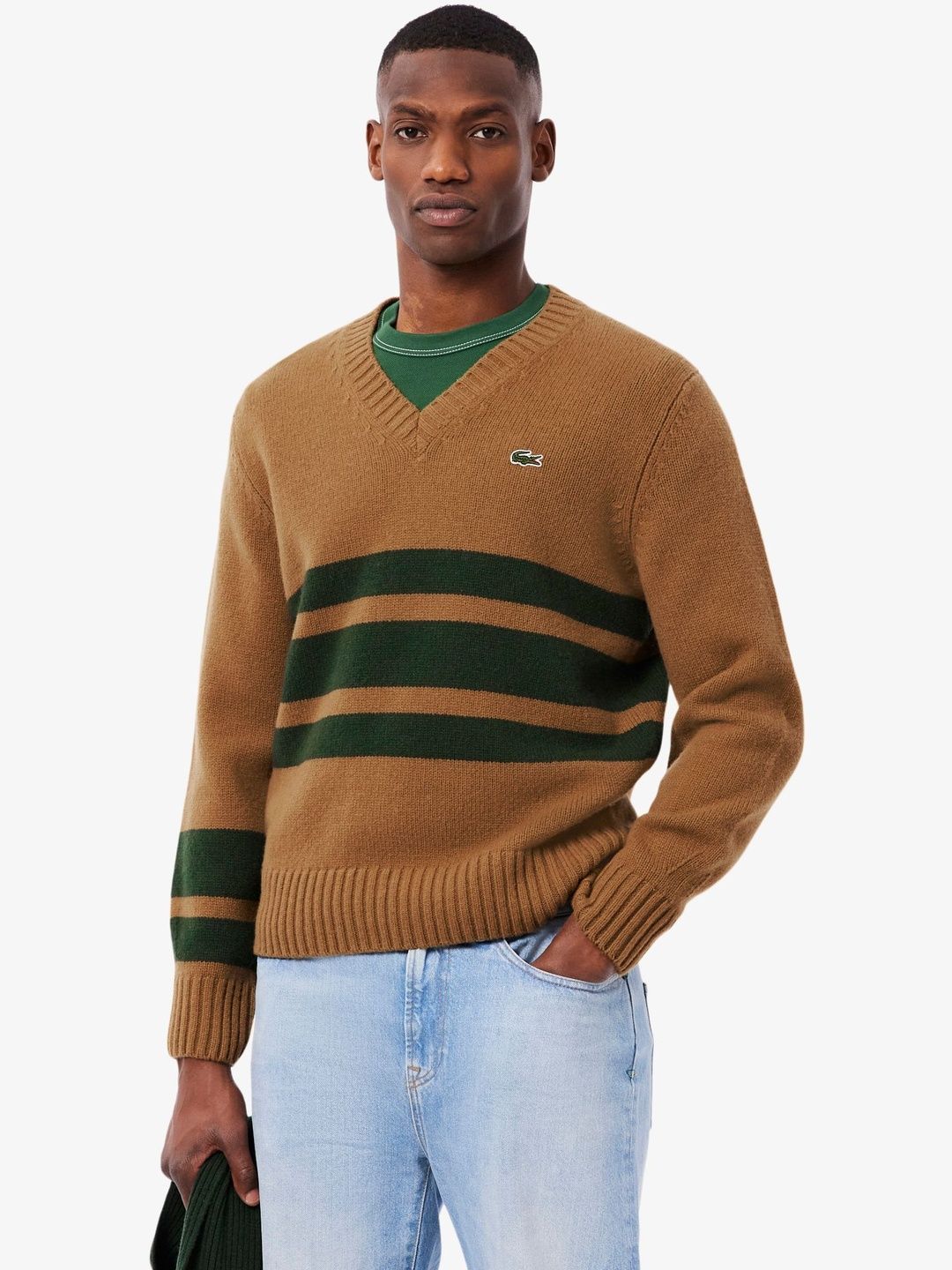 Lacoste Men Striped Woollen Pullover-picture-10