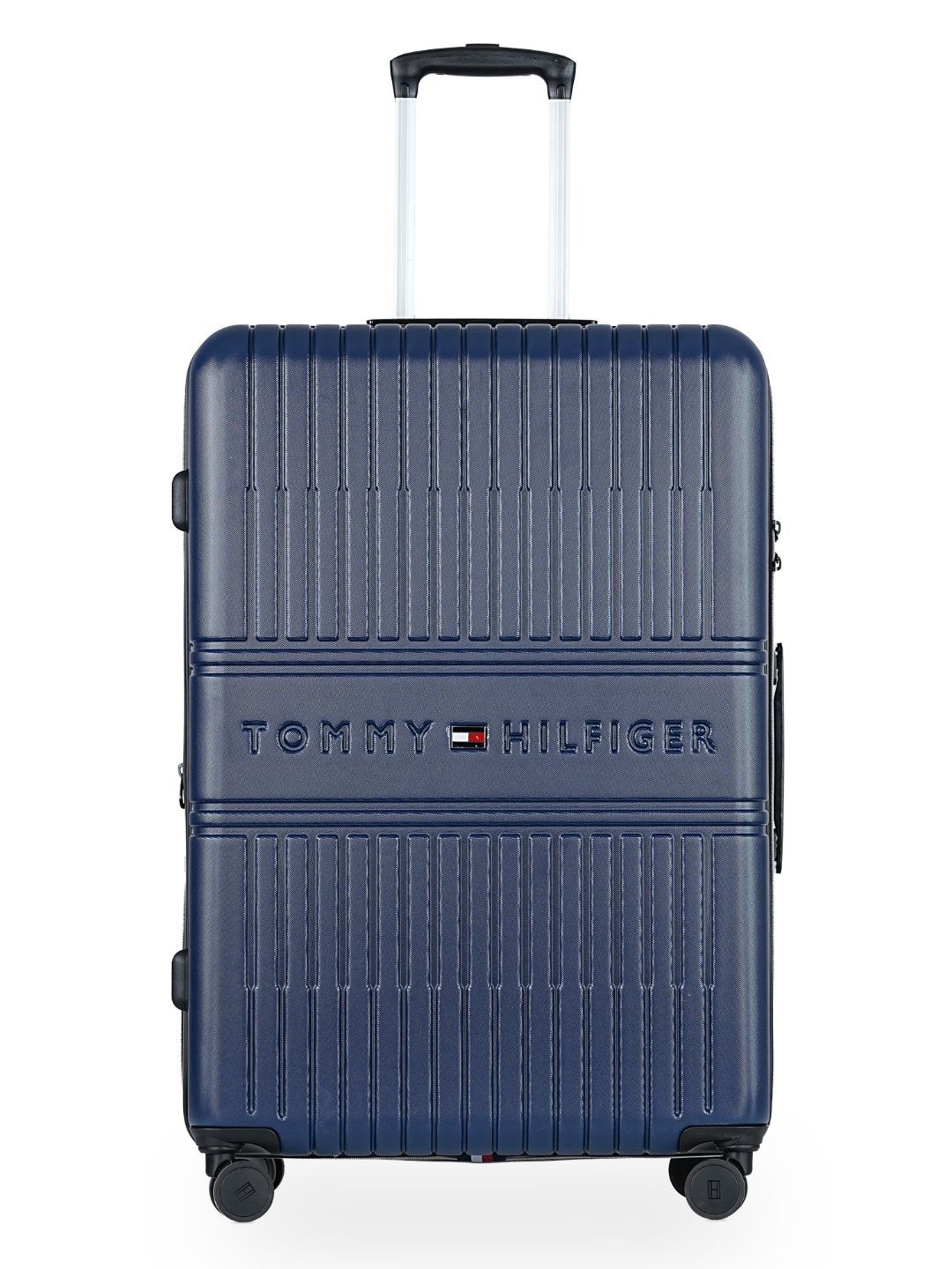Tommy Hilfiger Textured Stanford Hard Sided Trolley Bag-image-1