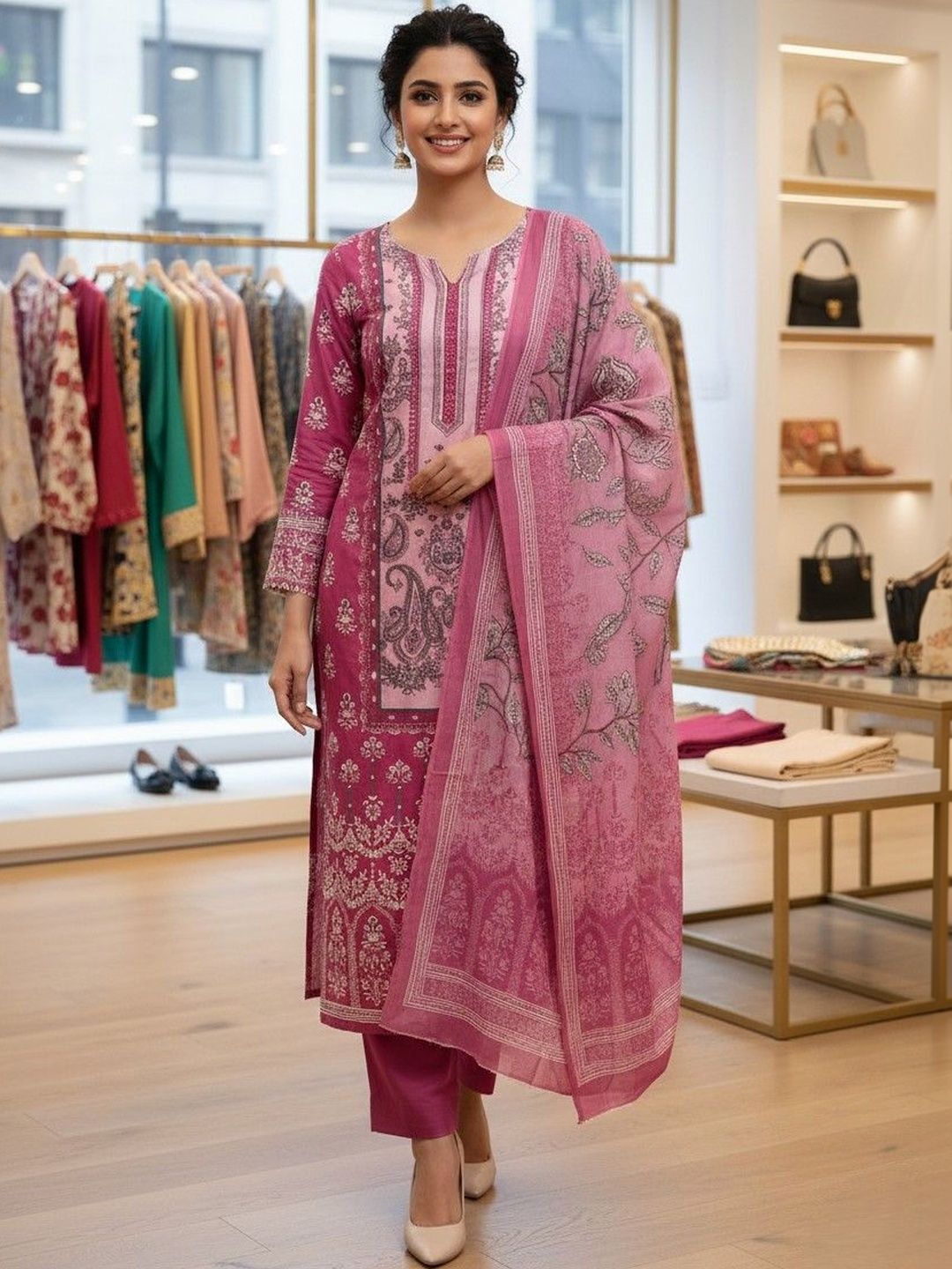 SALWAR STUDIO Printed Unstitched Dress Material-picture-28